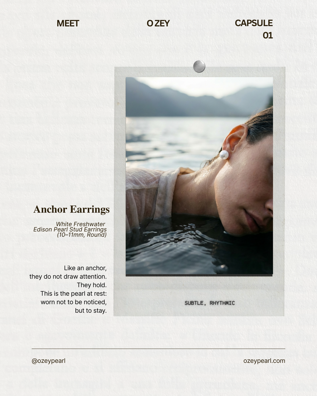 Classic Anchor Pearl Earrings