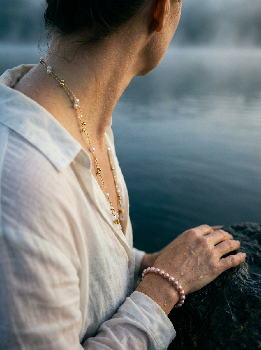 Bead Pearl Glasses Chain | Eyewear Necklace